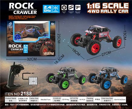 2.4Ghz 1:18 remote control climbing vehicle