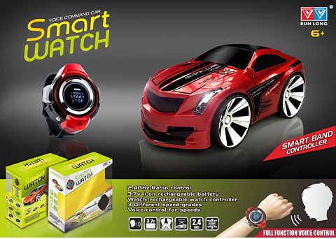 1 generation new revision (red) smart three - mode watch voice - controlled car