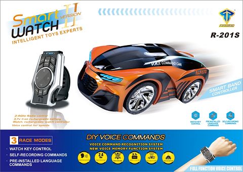2 generation new revision (orange) smart three-mode watch voice control car