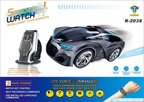 2 generation new revision (grey) smart three - mode watch voice - controlled car