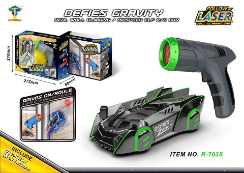 Infrared laser tracking wall crawler (light tracing)