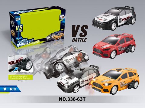 27M/40M four-way police bandit battle car with lights (no electricity included)