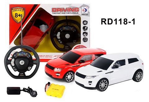1:20 gravity small steering wheel remote control light simulation car forward backward turn right turn stop; aurora / hummer 2 different 2 colors mixed