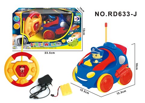 Remote control 2-way police cartoon car