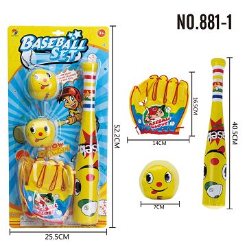Smiley face baseball suit