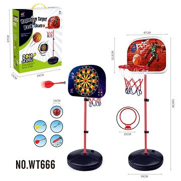Dual function basketball rack