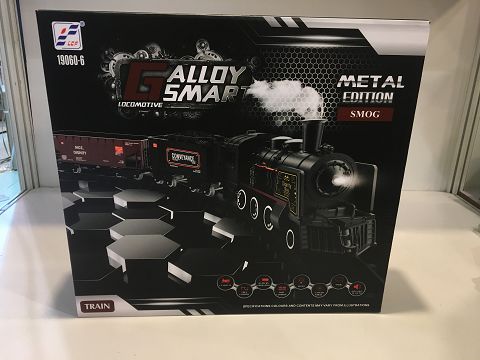 Full alloy electric light music smoke simulation rail car medium (smoke with water)