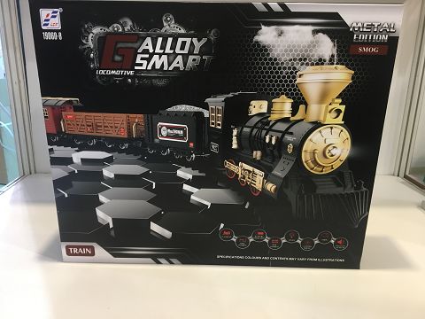 All-alloy electric light music Smoke simulation railcar (smoke with water)