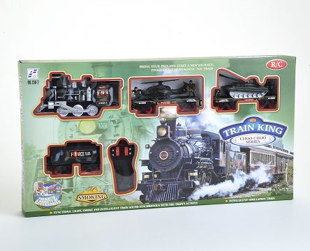 Remote control lights music smoke military rail train