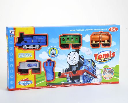 Remote control lights music smoke Thomas the Rail train