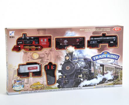 Remote control light music smoke classic rail train (smoke with water)