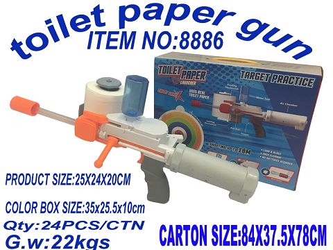 Paper projectile gun