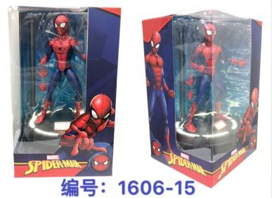 Classic spider-man and charged light-emitting base