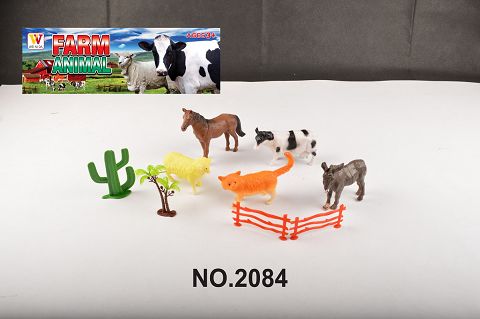 Simulated ranch animal five dresses