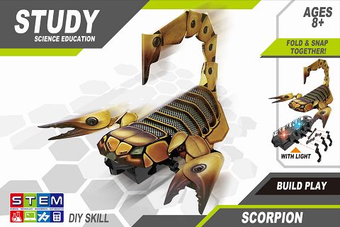 Creative motivation series crawling scorpion