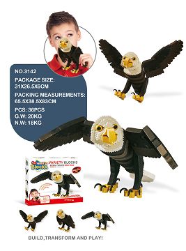 The fierce eagle in the zoo
