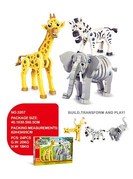 A gigantic deer in a zoo; a zebra; an elephant