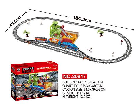 Electric lighting railway quarry track set