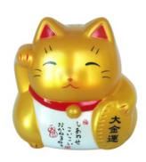 Golden lucky cat (small)