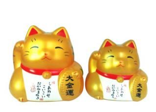 Golden lucky cat (big)
