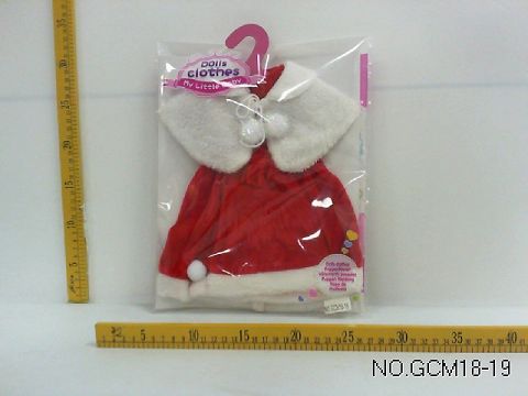 Red christmas skirt and pointed hat and cape