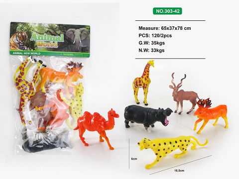 6 8-inch animals