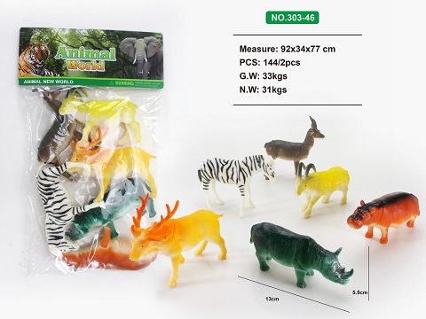 6 8-inch animals