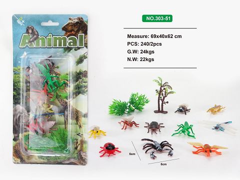 10 INSECTS 1 TREE 2 GRASS