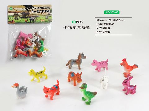 10 cartoon poultry animals
