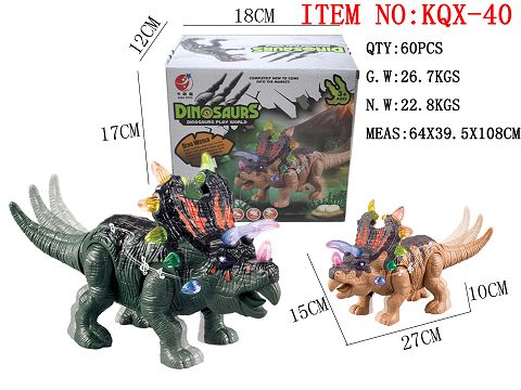 Electric dinosaur - triceratops