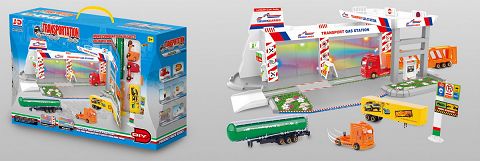 Express alloy parking lot (2 tractors, 3 containers)