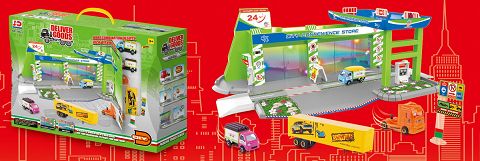 Express alloy parking lot (1 trailer, 1 container,2 pieces)
