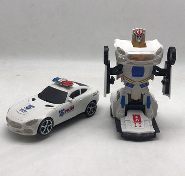 Electric transformation Benz police with lights music