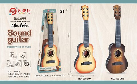 6 string simulation wood guitar 2 colors