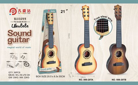6 string simulation wood guitar 2 colors