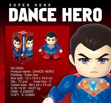 Electric dancing superman