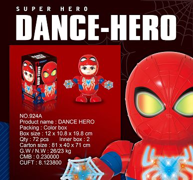 Face changing video dance spider man