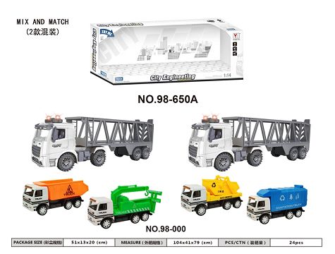 1:14 inertia sanitation tractor (with lights and music)