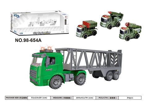 1:14 inertial military tractor (with lights and music)