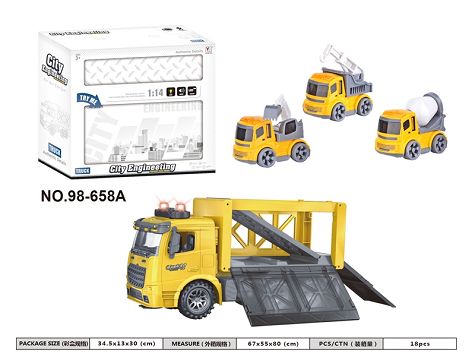 1:14 inertial engineering container moving vehicle (with light music)
