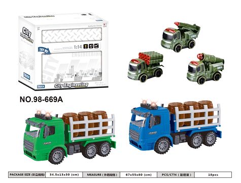 1:14 inertia truck packed in boxes (with lights and music)
