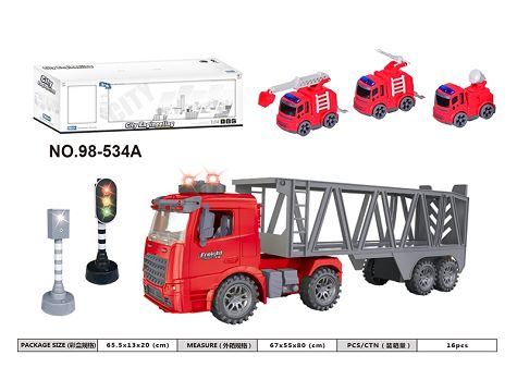Inertial fire tractor in a box (with light music)