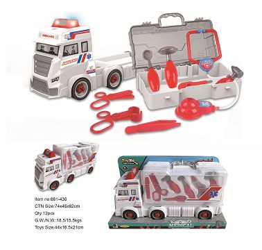 Medical lighting, music and container car