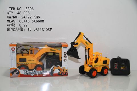 Line controlled excavator