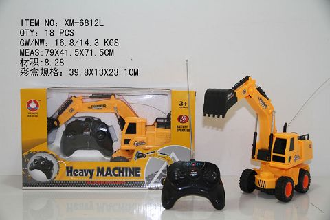 Remote-controlled excavator