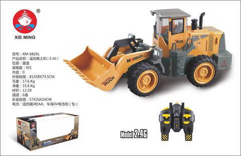 Remote-controlled bulldozer