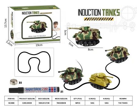Tank scribing car