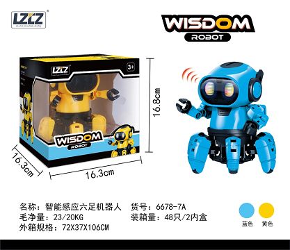 Intelligent induction hexapod robot (2-color hybrid)