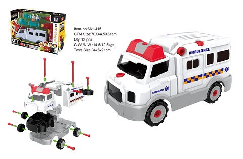 Disassemble and install medical vehicles