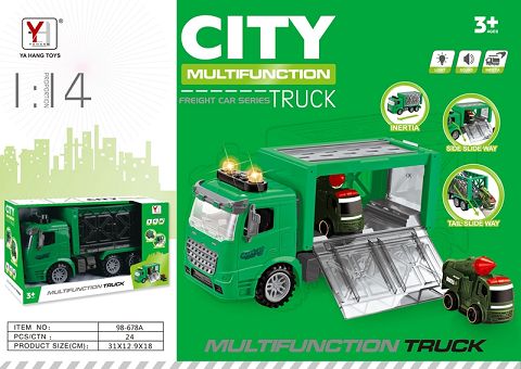 1:14 Inertial military storage vehicle (3 keys with light music)